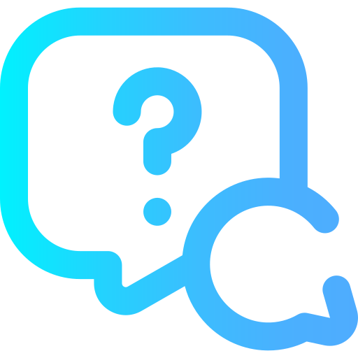 Question Super Basic Omission Gradient icon