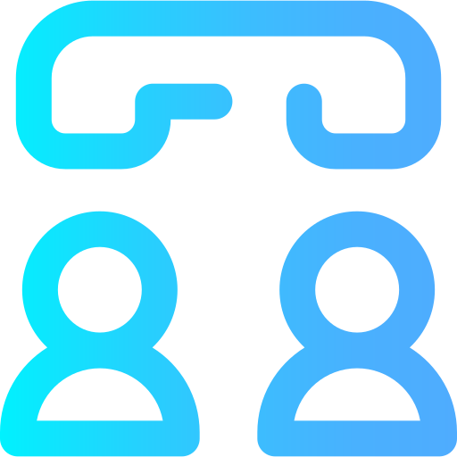 電話 Super Basic Omission Gradient icon