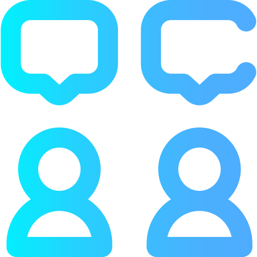 diskussion Super Basic Omission Gradient icon