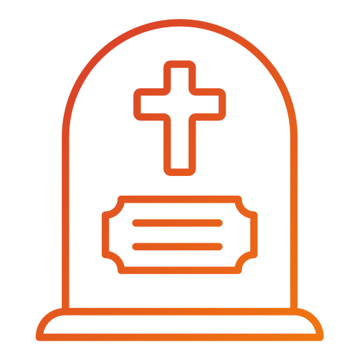 lápida sepulcral Generic gradient outline icono