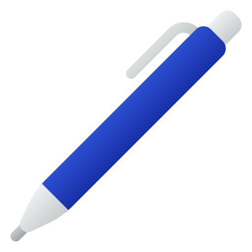 długopis Generic gradient fill ikona