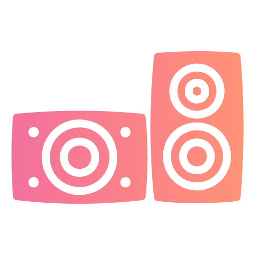 audio Generic gradient fill icon