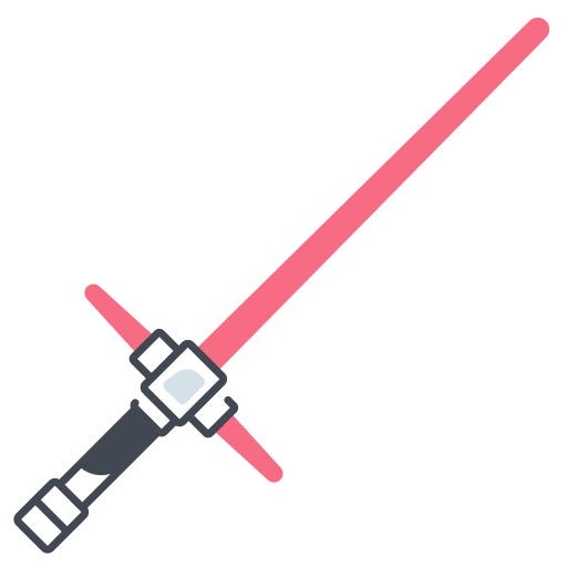Лазерный меч Generic color lineal-color иконка
