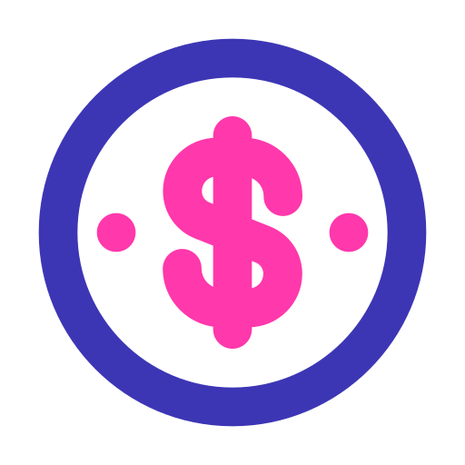 dollar munt Generic color outline icoon