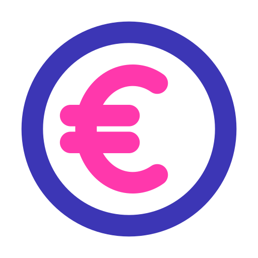 moeda de euro Generic color outline Ícone