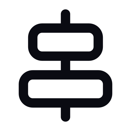 중앙 정렬 Generic black outline icon