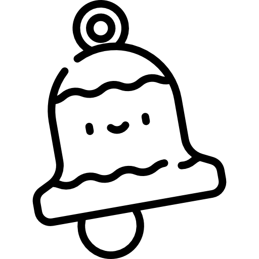 Колокол Kawaii Lineal иконка