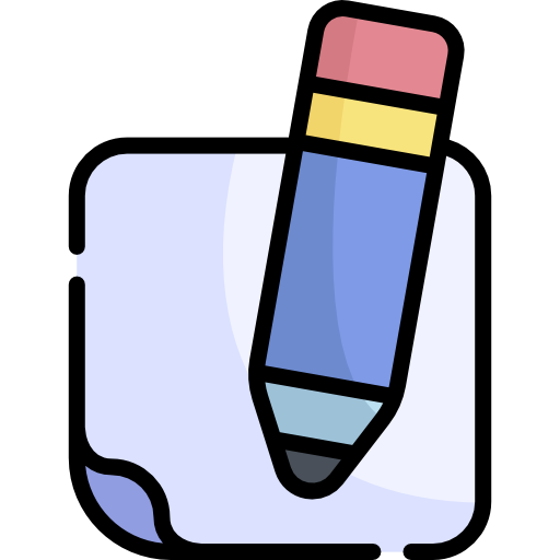 długopis Kawaii Lineal color ikona