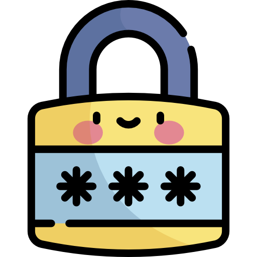 Password Kawaii Lineal color icon