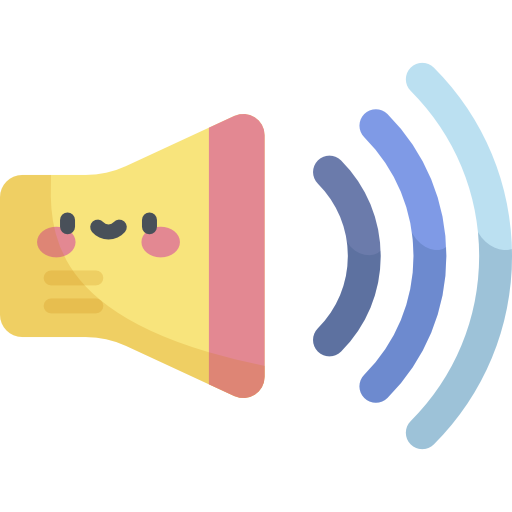 Sound Kawaii Flat icon