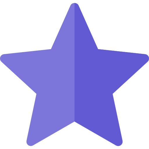 Звезда Basic Rounded Flat иконка