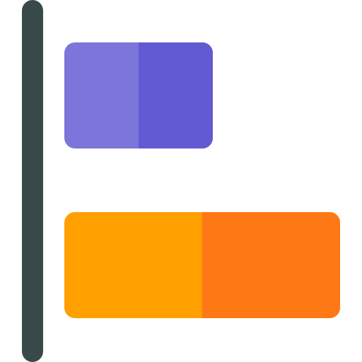 Выравнивание объекта Basic Rounded Flat иконка