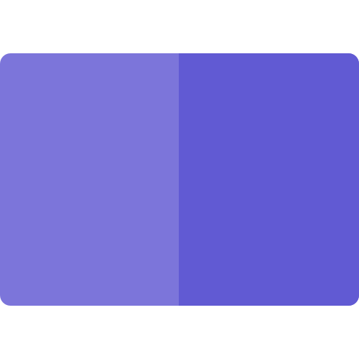rechthoek Basic Rounded Flat icoon
