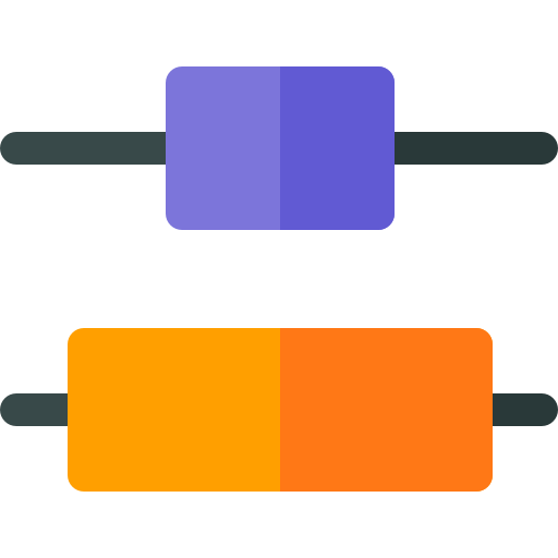 allineamento verticale Basic Rounded Flat icona