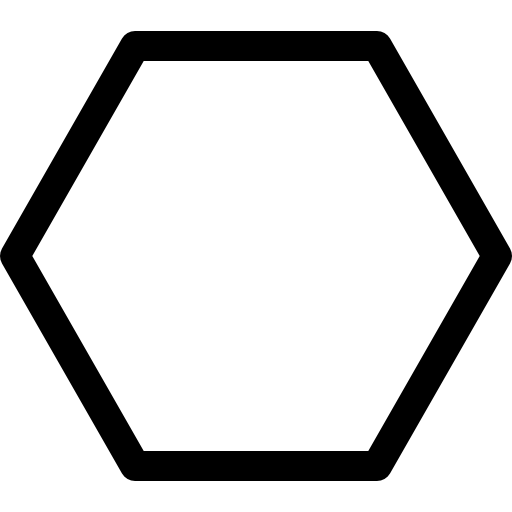 poligon Basic Rounded Lineal ikona