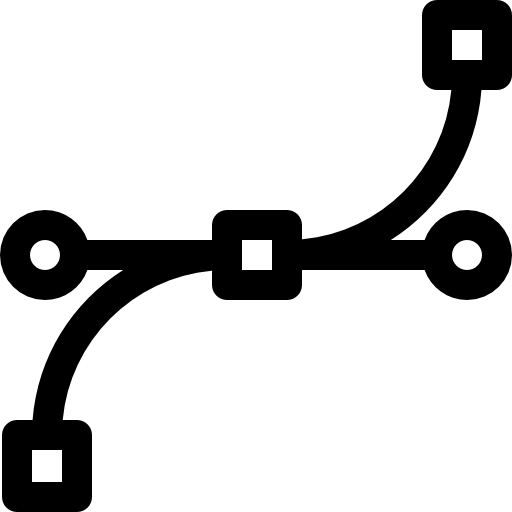 punto de anclaje Basic Rounded Lineal icono