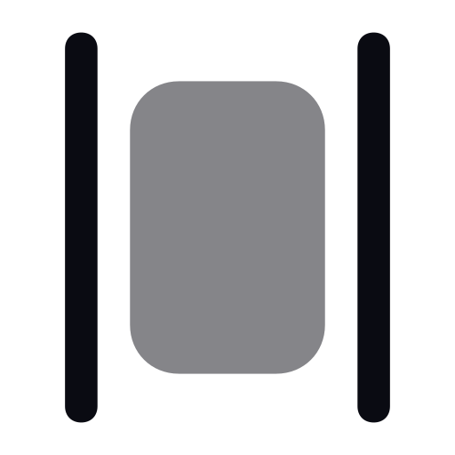 水平方向の間隔を分配する Generic color fill icon