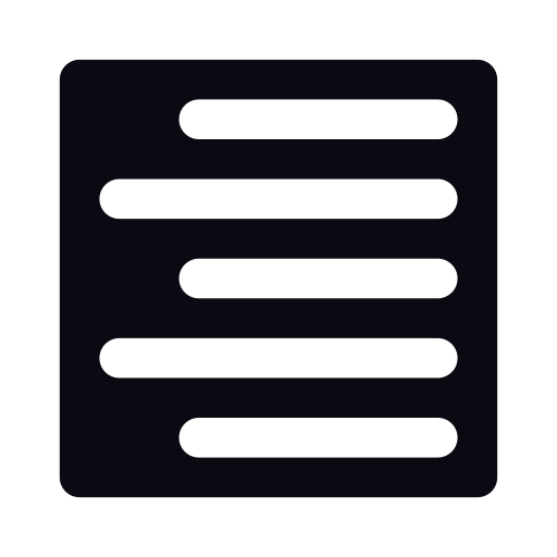Align right Generic black fill icon