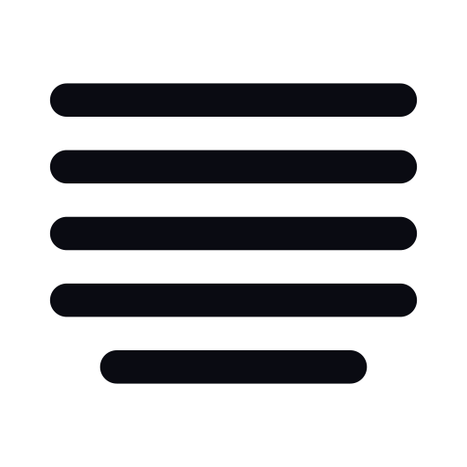 단락 양쪽 맞춤 Generic black outline icon