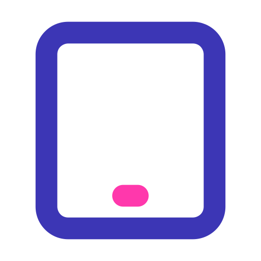 pantalla de tableta Generic color outline icono