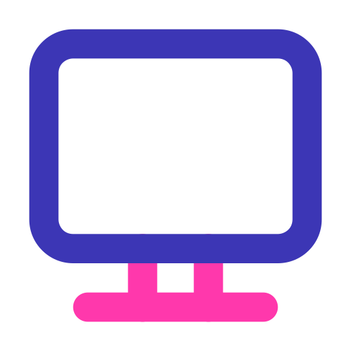 Экран монитора Generic color outline иконка