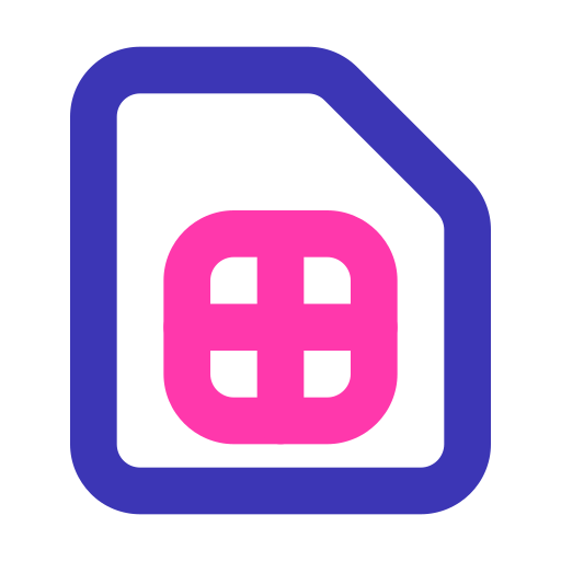 sim karte Generic color outline icon