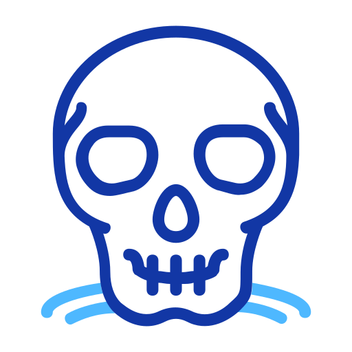 schedel en botten Generic color outline icoon