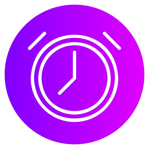 Alarm clock Generic gradient fill icon