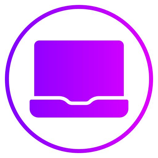 ordenador portátil Generic gradient fill icono