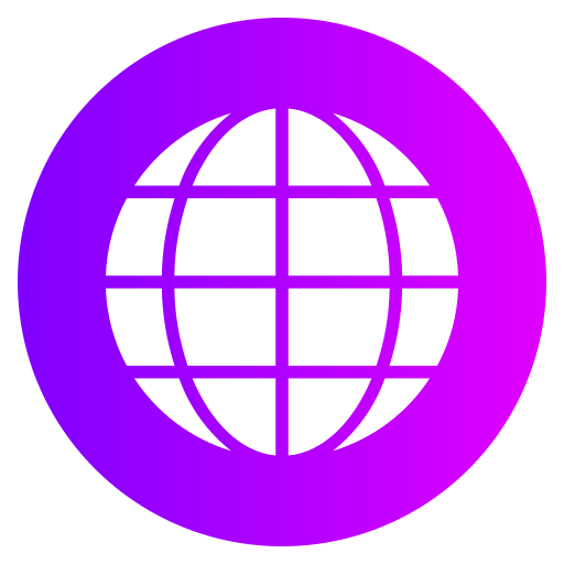 World Generic gradient fill icon