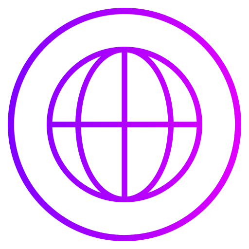 wereldwijd Generic gradient outline icoon