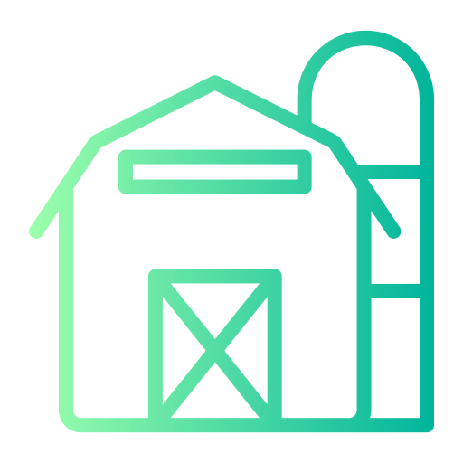 Farm house Generic gradient outline icon