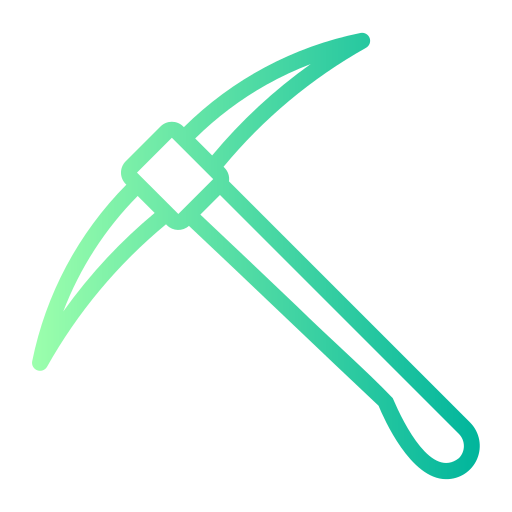 Pickaxe Generic gradient outline icon
