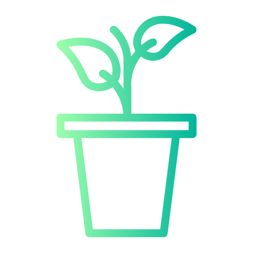 식물 냄비 Generic gradient outline icon