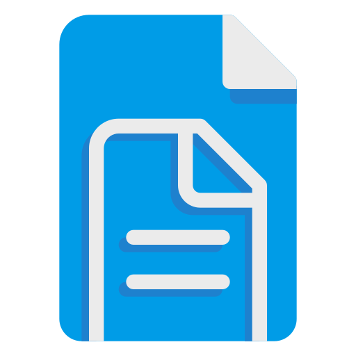 Document Generic color fill icon