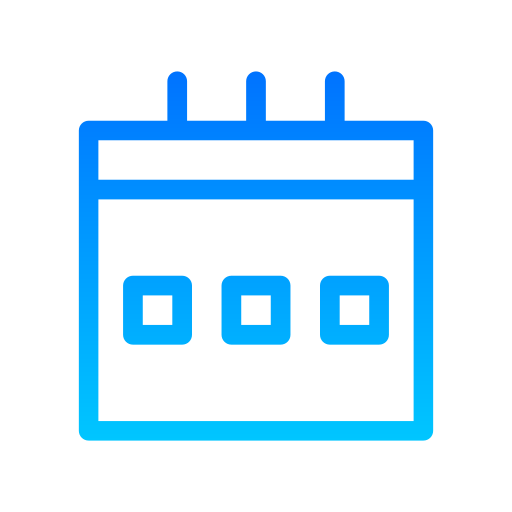 kalender Generic gradient outline icoon