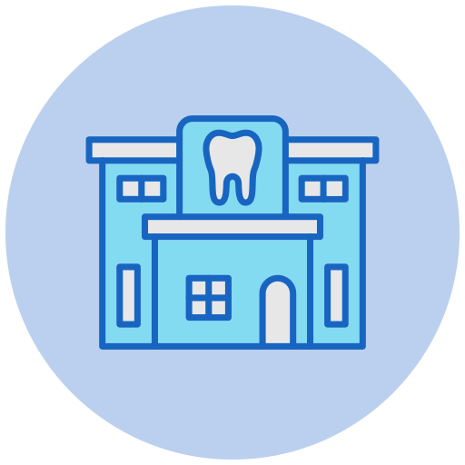 klinika dentystyczna Generic color lineal-color ikona