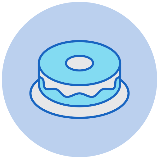Шифоновый торт Generic color lineal-color иконка