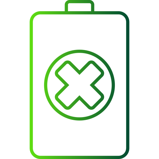 Broken battery Generic gradient outline icon