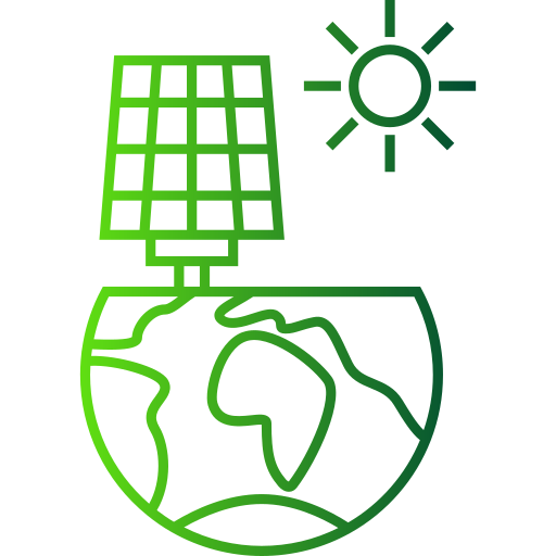 energia solare Generic gradient outline icona