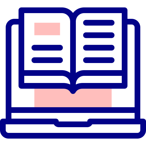 Ebook Detailed Mixed Lineal color icon