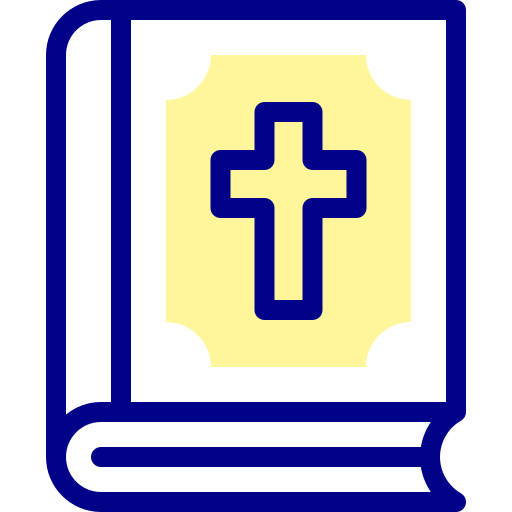 biblia Detailed Mixed Lineal color ikona