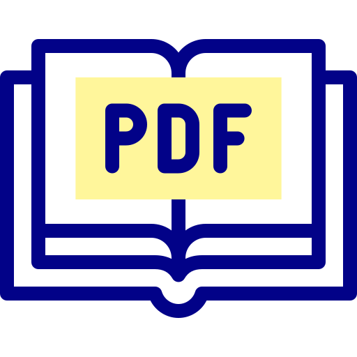 PDF Detailed Mixed Lineal color icon