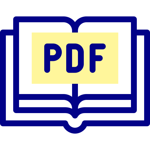 pdf Detailed Mixed Lineal color icon