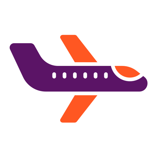 samolot Generic color fill ikona
