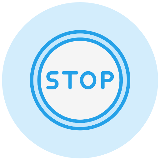 Stop Generic color lineal-color icon