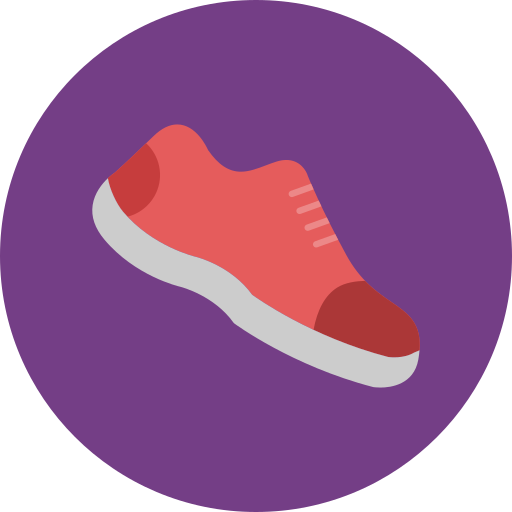 zapatos para correr Generic color fill icono