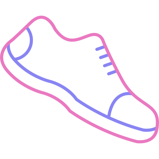 Беговая обувь Generic color outline иконка
