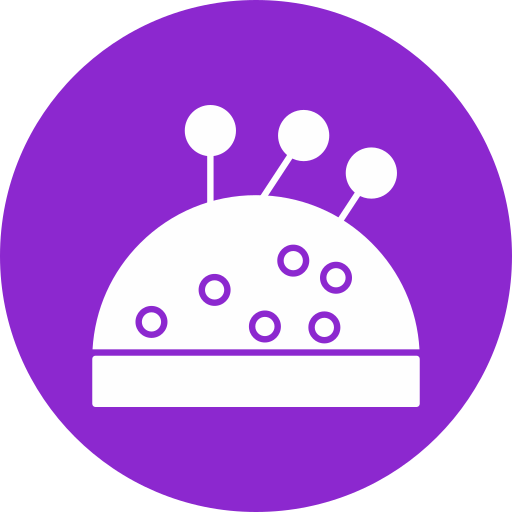 Pin cushion Generic color fill icon