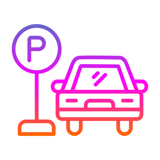 aparcamiento de coches Generic gradient outline icono
